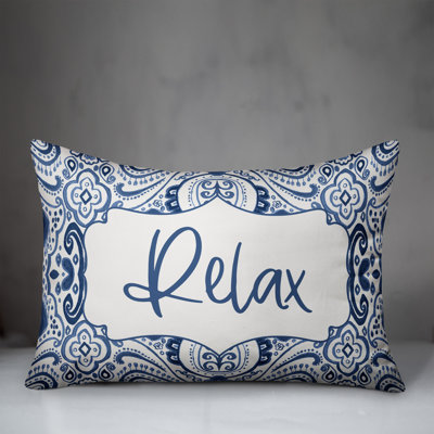  Relax Outdoor Rectangular Pillow Cover and Insert