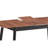 Natural & Black Finish Dining Table (Extension Bufferfly Leaf)