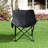 2pcs Black Outdoor Folding Chairs With Carry Bag, Comfortable Cushioned Seating, Side Pocket For Essentials, Structure,  Adventures Camping - Foldable, Portable Seating Comfort, Robust Frame,-97366119