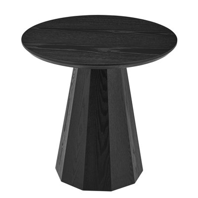 Table d'appoint ronde Chasse en noir