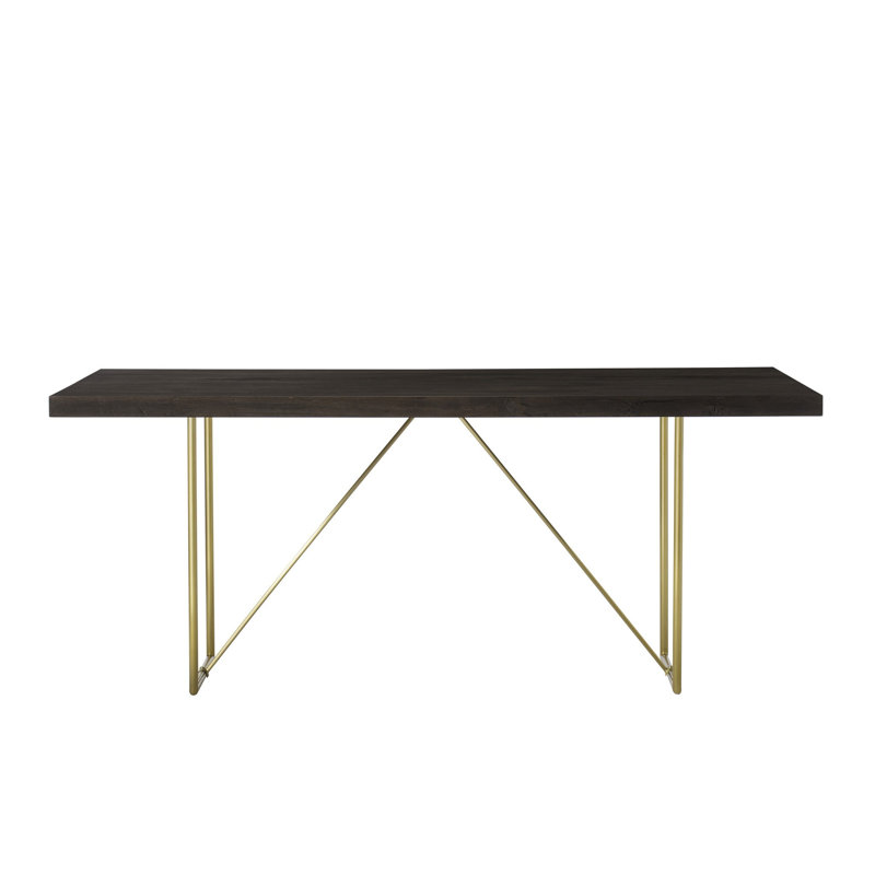 Metal Base Dining Table, 30" H x 72" L x 40" W