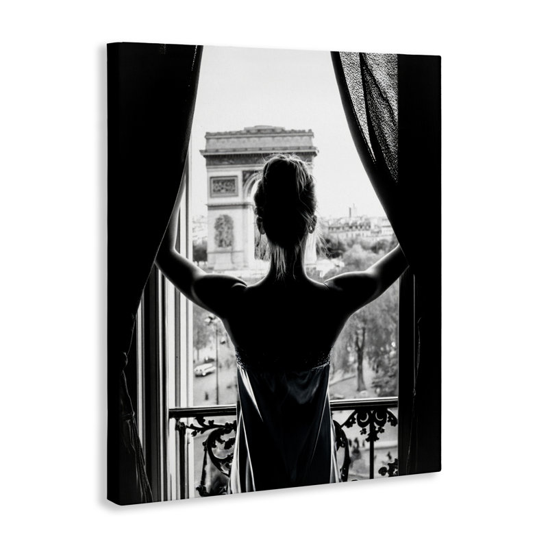 «Morning In Paris Silhouette», conception par Annabelle Hall, H 20 po x l 16 po