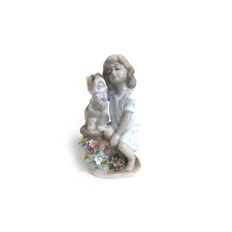 Fille avec chien Philus