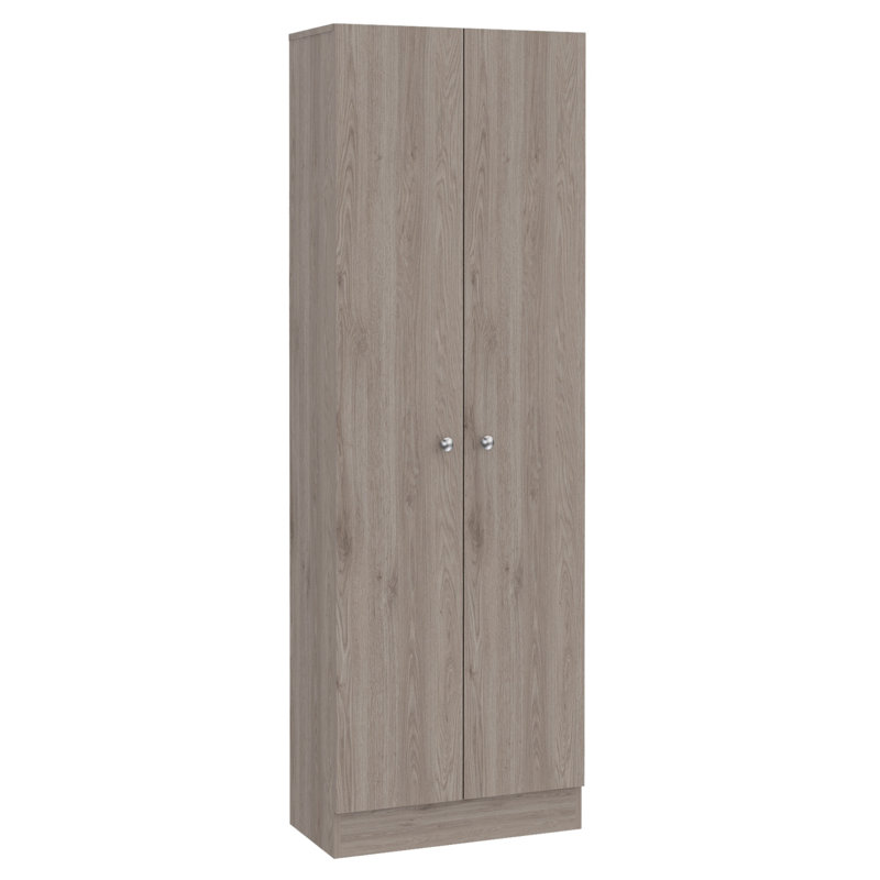 Armoire de rangement, porte double, Gris