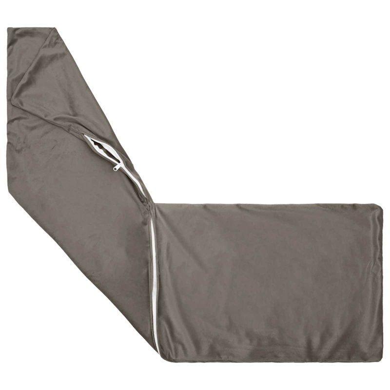 Blue Cushion Cover, Rectangle 40cmH x 145cmW, Light Grey