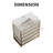 Celestia 36" Freestanding Bathroom Vanity with LED Light, Engineered Stone& Fluted Drawers, Gold Hardware-1275791174