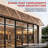 Awntech Bahama Fixed Metal Awning, 68"W x 24"H x 36"D, Bronze-10696690-10696693