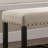 Fabric Counter Height Dining Bench with Nailhead Trim-2133386205