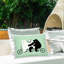 Coussin d'extérieur imprimé Elephant Silhouette & Nature, design par Andy Westface