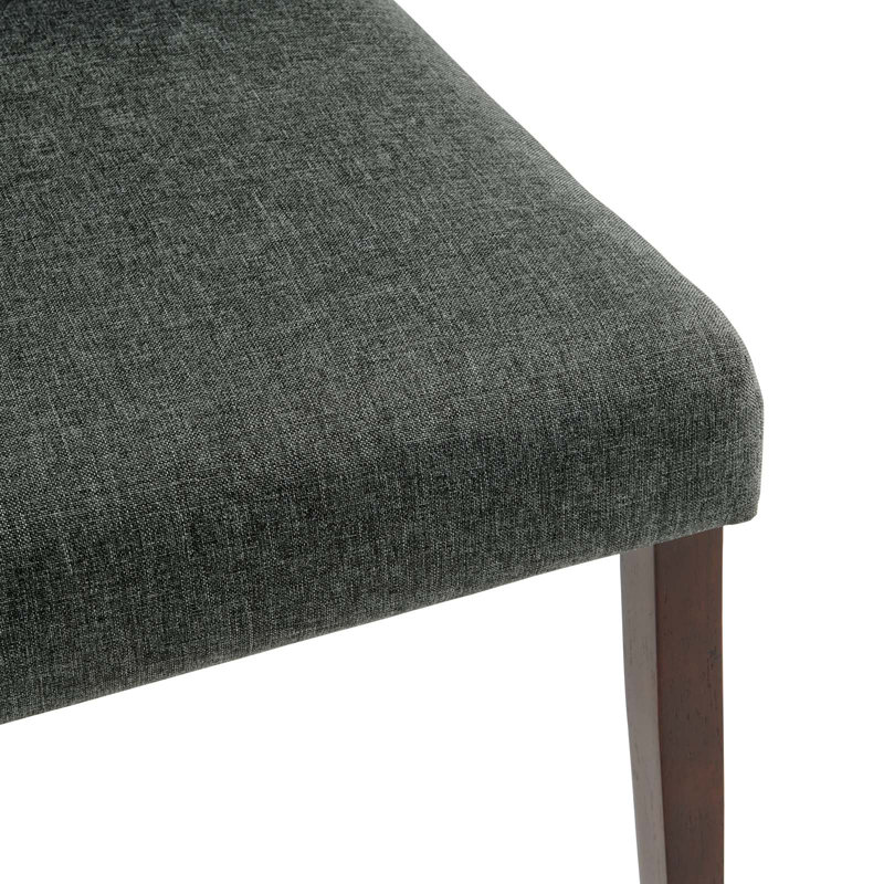 Chaises d'appoint sans accoudoirs Copper Grove Piskent par Modway, Velours gris performance