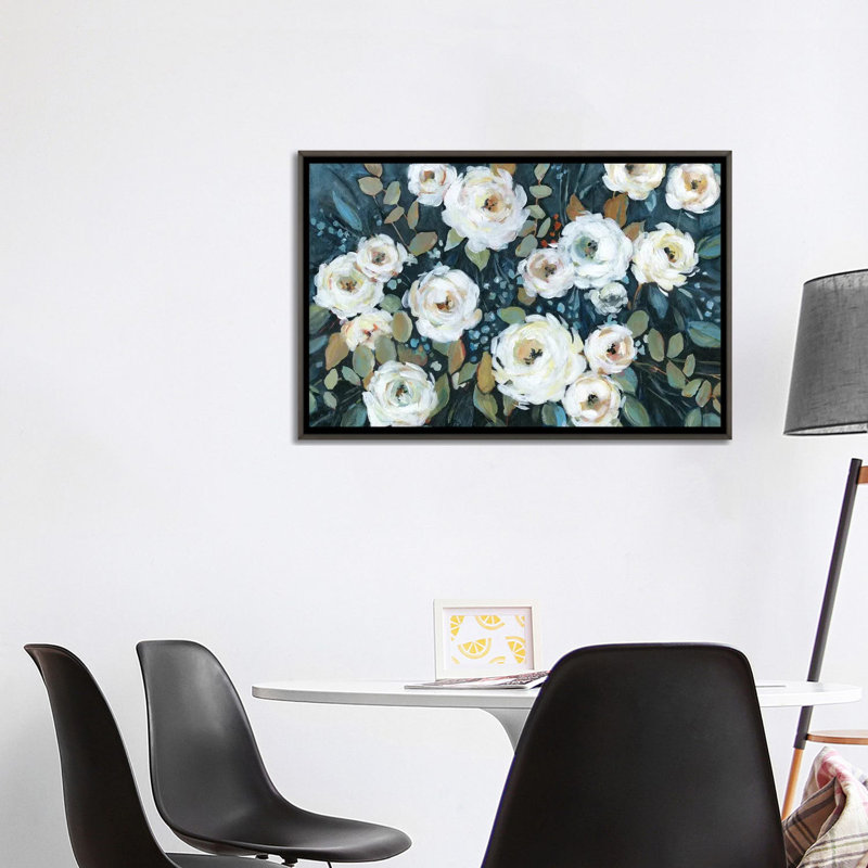 « Moonlit Garden I » par Carol Robinson, reproduction d’art, Pas de tapis, H 26 po x l 40 po x 1,5 po