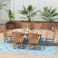 Ensemble de salle à manger rectangulaire pour 6 personnes 71 po Laguna-84303609
