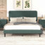 Lit plateforme en tissu d'ameublement-511404792