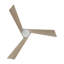 Ventilateur de plafond en bois massif 52 pouces DC avec lumière et télécommande