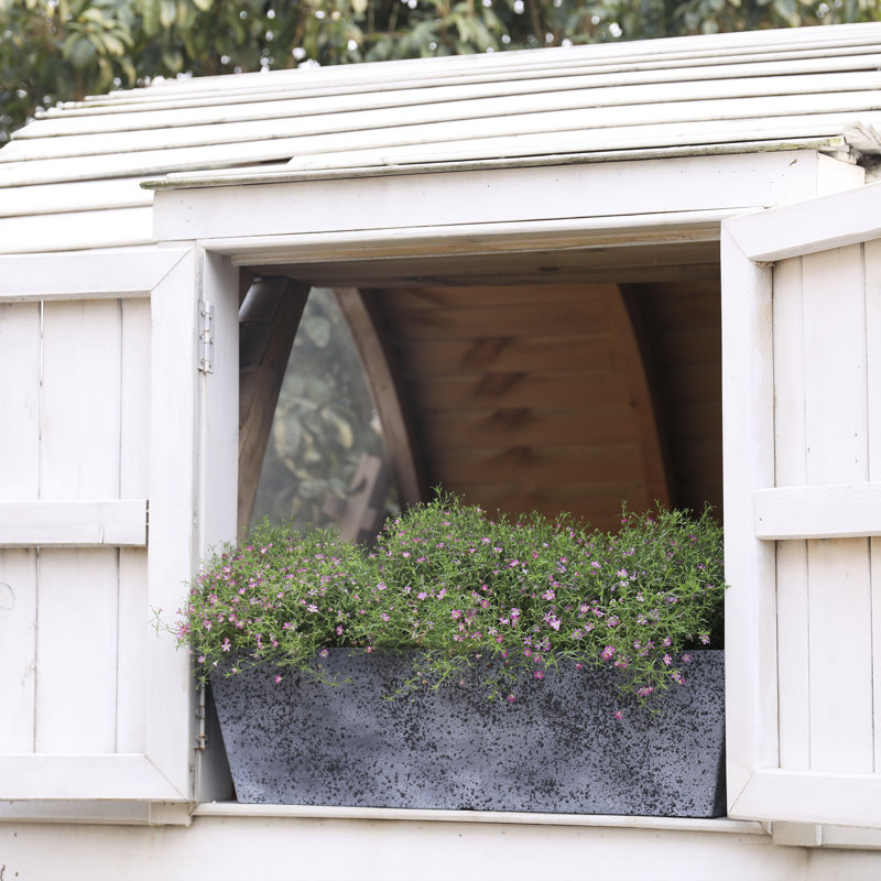 Window Box Planter, Rock Gray