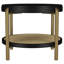 Table de bout ronde noire