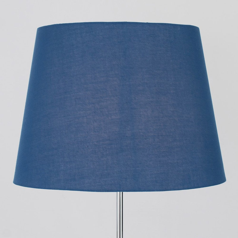 Bekbele 158cm Traditional Floor Lamp, Blue, Chrome, No