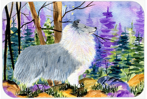 Planche à découper en verre caroline trésors sheltie