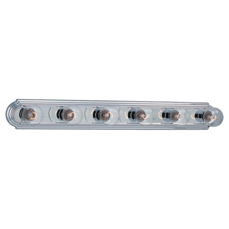 47DF47D880FD4627A87C7EF2BEADF060 Applique murale De-Lovely à six lumières chromée, Chrome