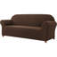 Housse de canapé 1 pièce en jacquard extensible, housses de canapé en spandex de polyester, housse de protection pour meubles de salon universelle pour animaux de compagnie lavables à la machine, housses de canapé antidérapantes pour canapé à 2 coussins (causeuse, chocolat)-904826472-904826489