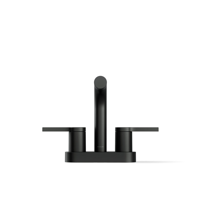 Robinet de lavabo de salle de bain central Elate 1,0 gallons par minute, Noir mat