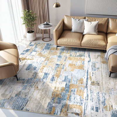 Tapis abstrait à motif abstrait Boho