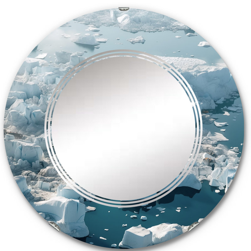 Uklarville Circle Mirror, 24" x 24"