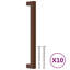 Metro Lane Cabinet Handles 10 Pcs Silver 192 Mm Stainless Steel-1206590062-1206590050
