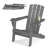 HDPE Folding Adirondack Chair With Cup Holder-454785600