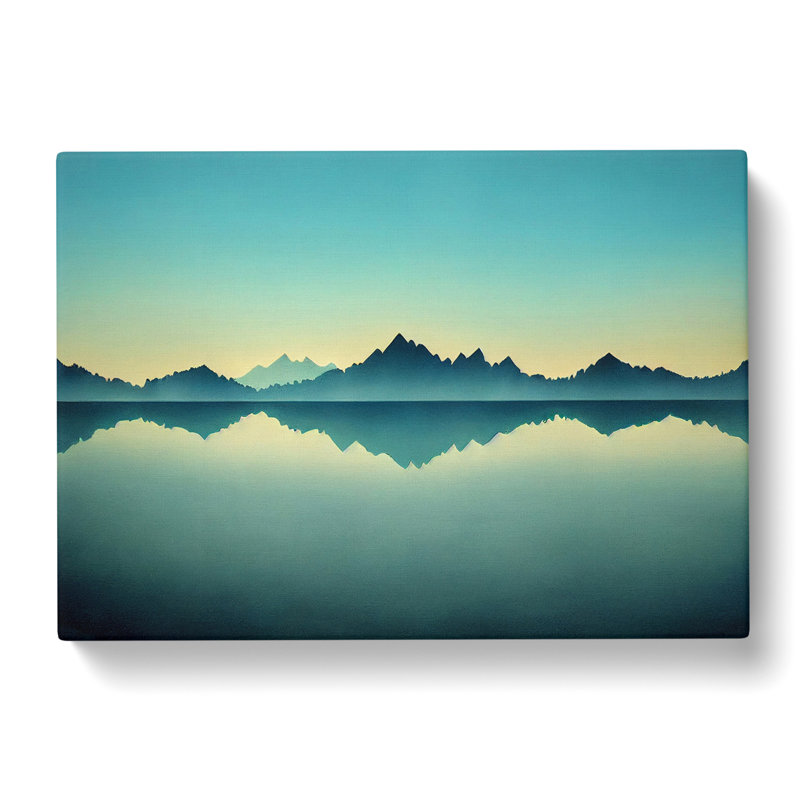 Mountain Lake Reflection Vol.2 - Wrapped Canvas, 40cm H x 60cm W x 3cm D