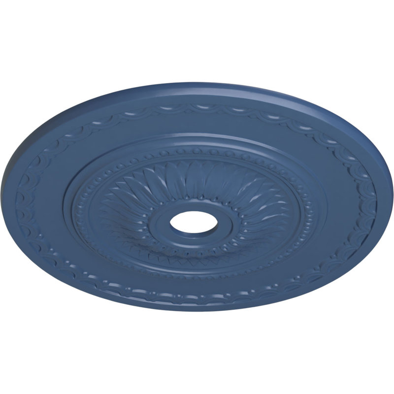 Endurathane Sunflower Ceiling Medallion, 29 1/2"OD x 3 5/8"ID x 1 5/8"P (Fits Canopies up to 5 5/8"), Hand-Painted Americana Finish