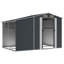 Brason Garden Shed 277x192.5x179 cm Galvanised Steel-1367526793