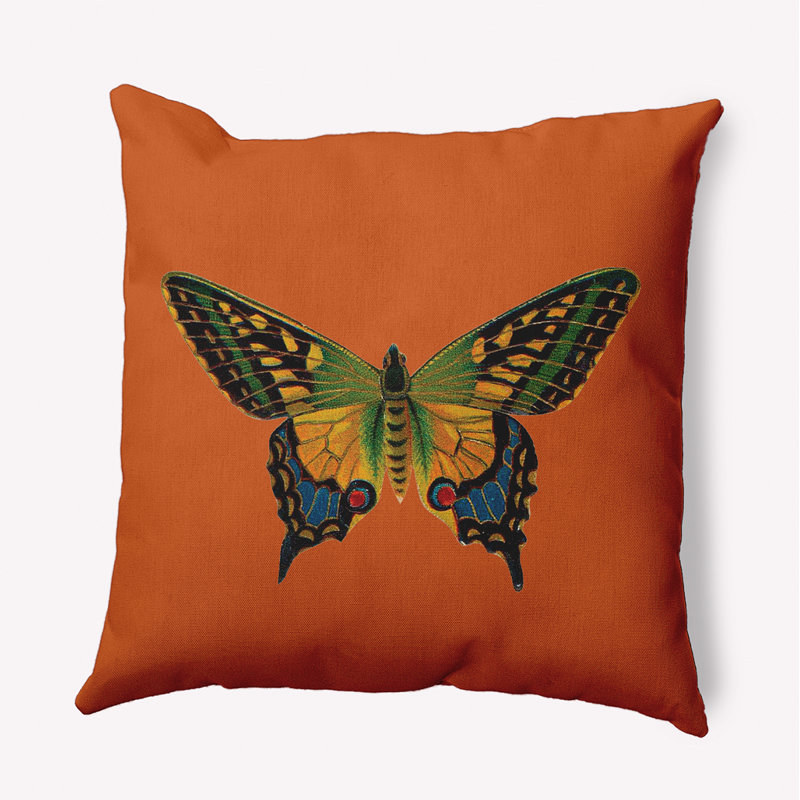 Reversible Throw Pillow, 18" x 18", Orange