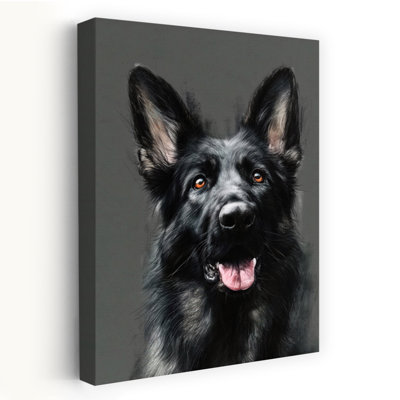 Art contemporain de chien berger allemand