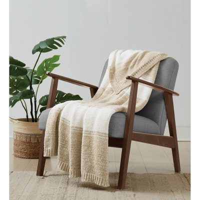 Brooklyn Loom Feathered Ombre Throw Blanket