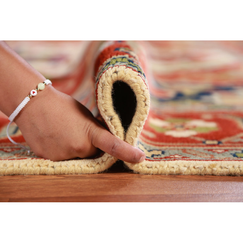 Tapis oriental traditionnel en laine à motif géométrique 10 x 14