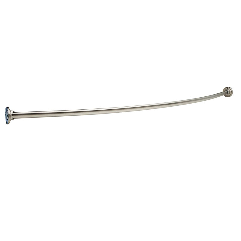 60" Curved Shower Curtain Rod, Acier inoxydable brillant