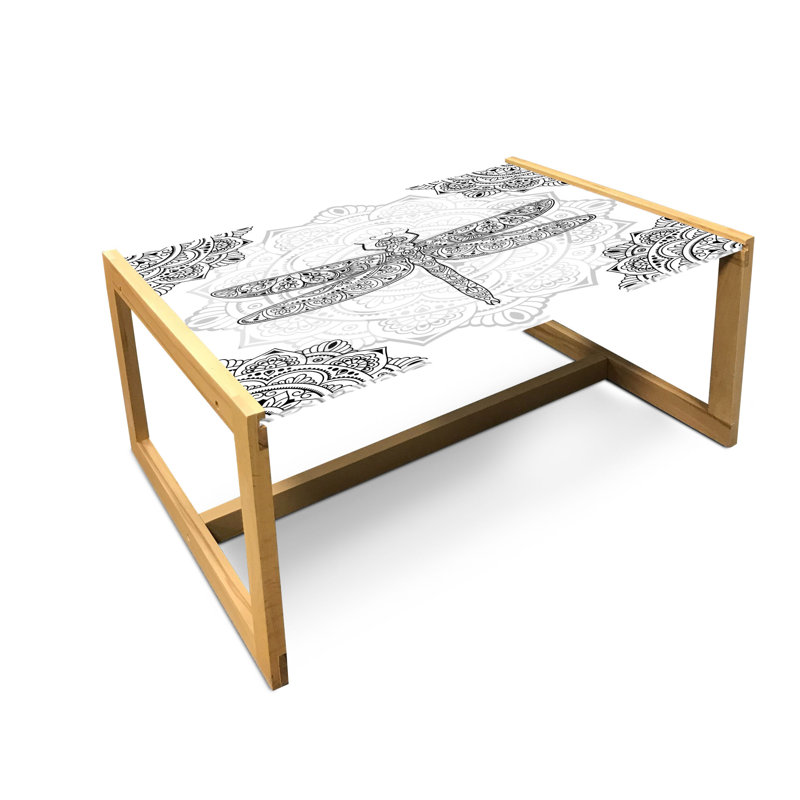 Isaac-Jacob Sled Coffee Table, 40cm H x 91cm W x 62cm D