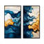 Brun et bleu Odyssey Tiles III - ensemble d'art mural côtier 2 pièces-667165650-667165663