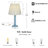 16.3" H Iron Table Lamp with Stacked Base-1006555416