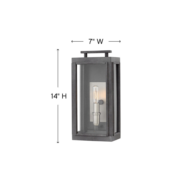 Sutcliffe Outdoor Wall Lantern, Oil Rubbed Bronze, Yes