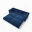Canapé Chesterfield, canapé-lit 3 en 1, canapé-lit convertible, canapé-lit king size, méridienne, canapé 3 places en velours avec pouf amovible-285799243