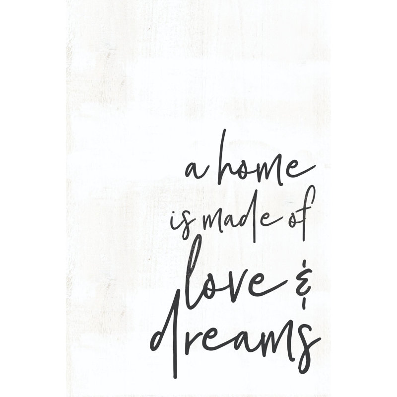 Love And Dreams - Wrapped Canvas Print, 76cm H x 51cm W x 3.8cm D