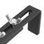 Table de balustrade d'extérieur 19 x 24 po, métal, résistant aux intempéries, charge de 50 lb, pliable, support réglable pour différents patios suspendus, acier inoxydable, modèle pliable peu encombrant