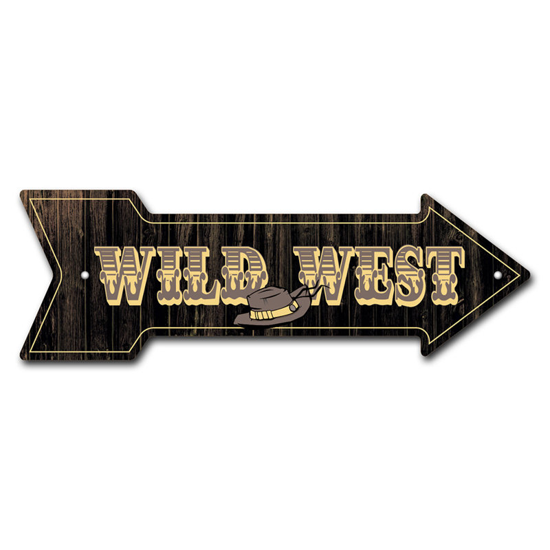 Removable-999546_Wild West Arrow Removable Decal Funny Home Décor, H 12 po x l 36 po x P 1 po