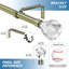 Tringle à rideaux simple réglable 0,75 po Jamari-24110042-24110040