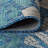 Hagy Modern Floral Textured Weave Navy/Aqua Indoor/Outdoor Rug-1937217322