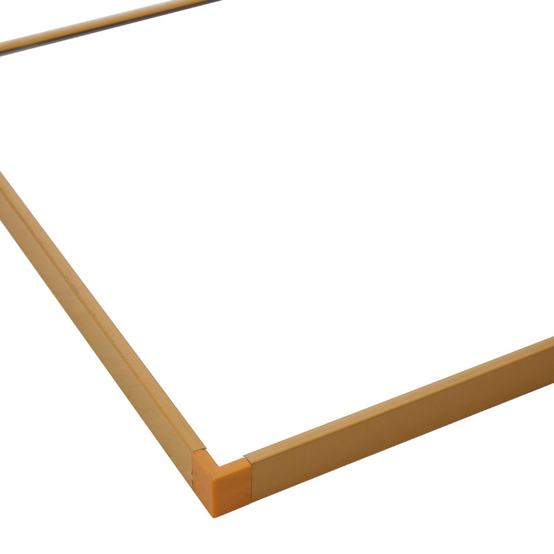Metal Rectangle Mirror, Gold