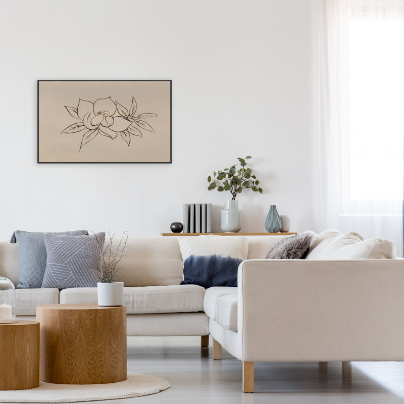 «Magnolias In Line II» par Sam Nash, H 25,5 po x l 41,5 po