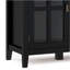Armoire de rangement large à 4 portes Artisan - noire